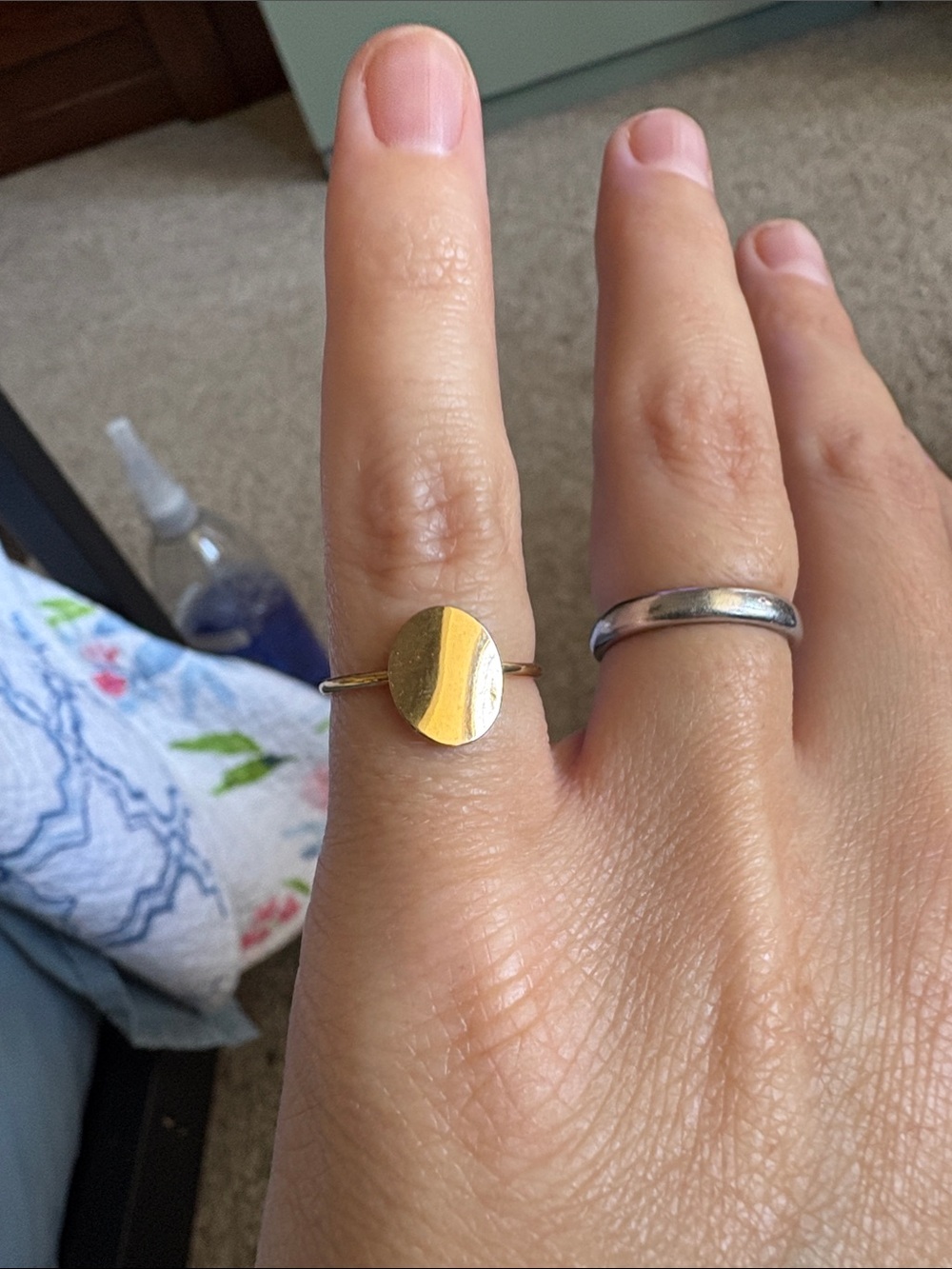 Oval Pinky Ring Sz 5